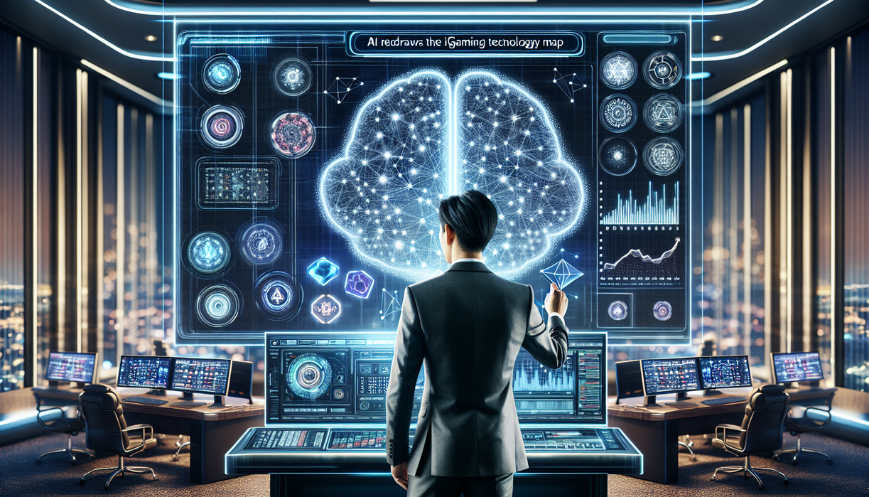 alt_text: Logo SOFTSWISS dengan tema AI dalam industri iGaming.